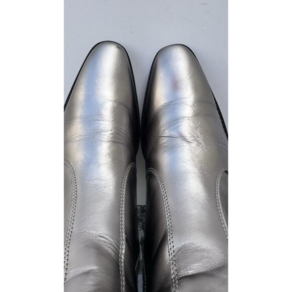 Straight to Hell - RICHARDS – SILVER LEATHER ZIP BOOTS Men’s Size 7 main image 9